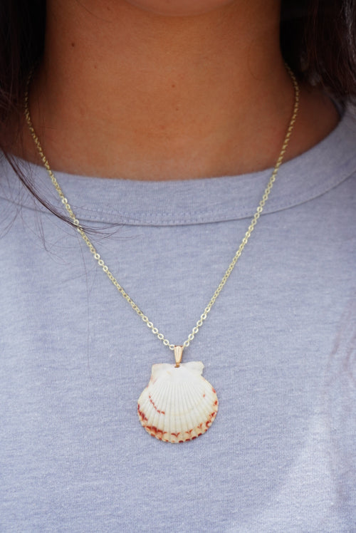 Gold Seashell Necklace