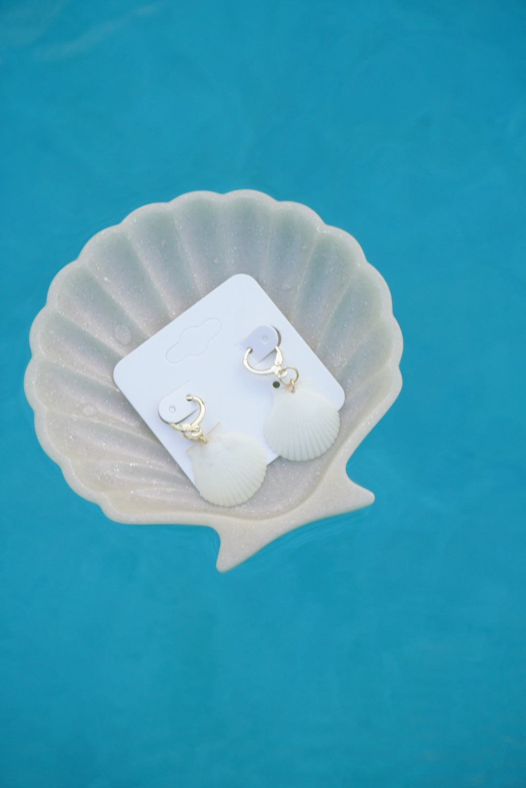 Gold Seashell Earrings