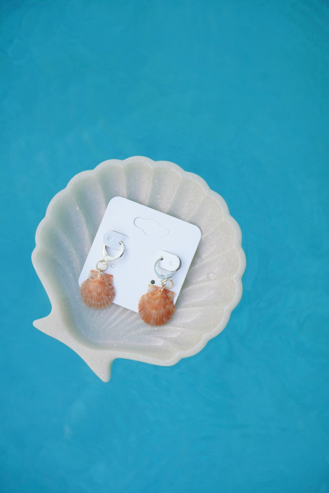Gold Seashell Earrings