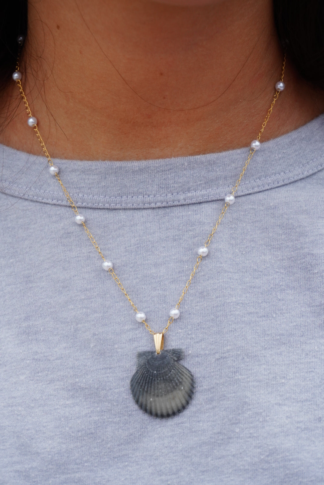 Pearl Seashell Necklace