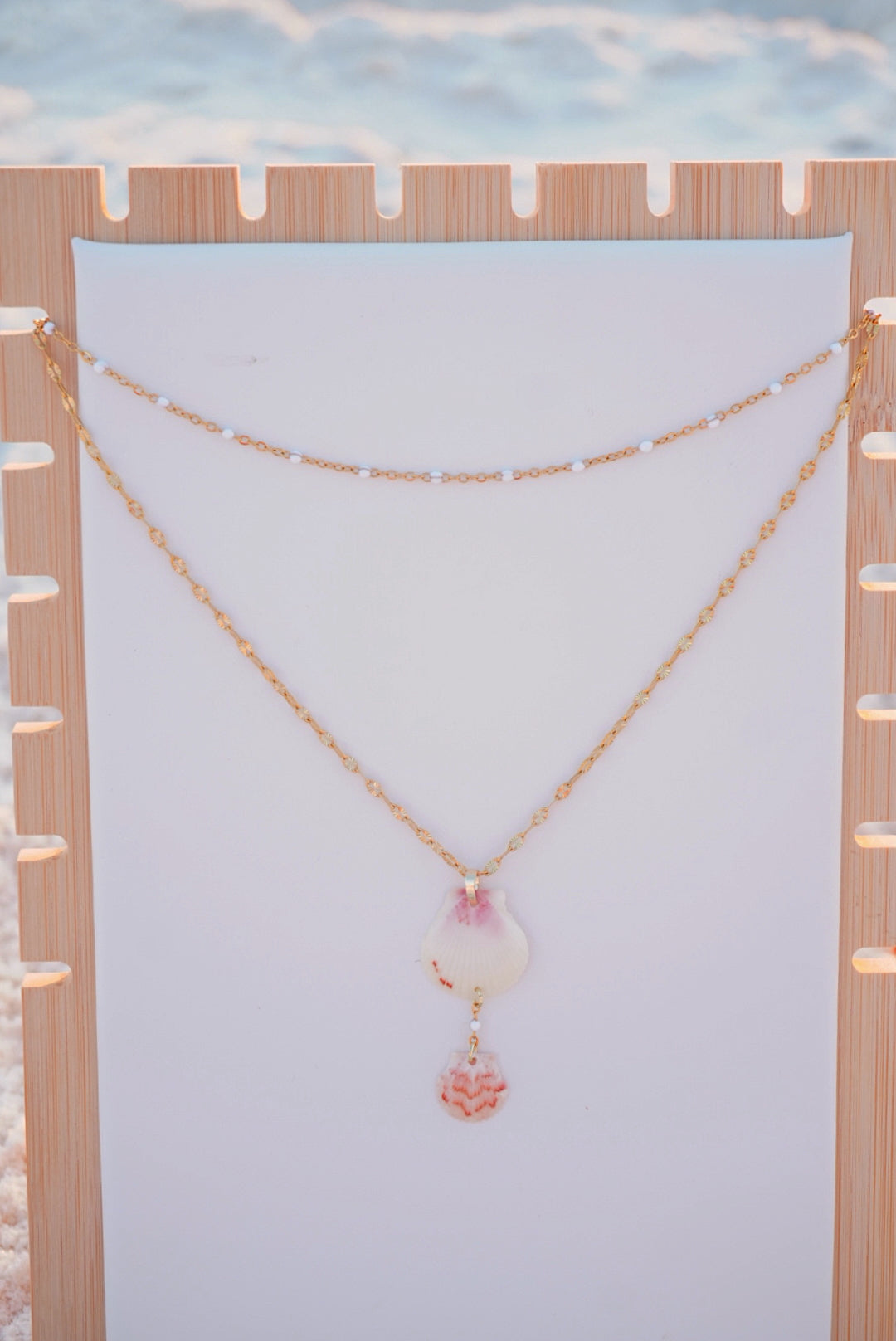 Double-layered Seashell Necklace