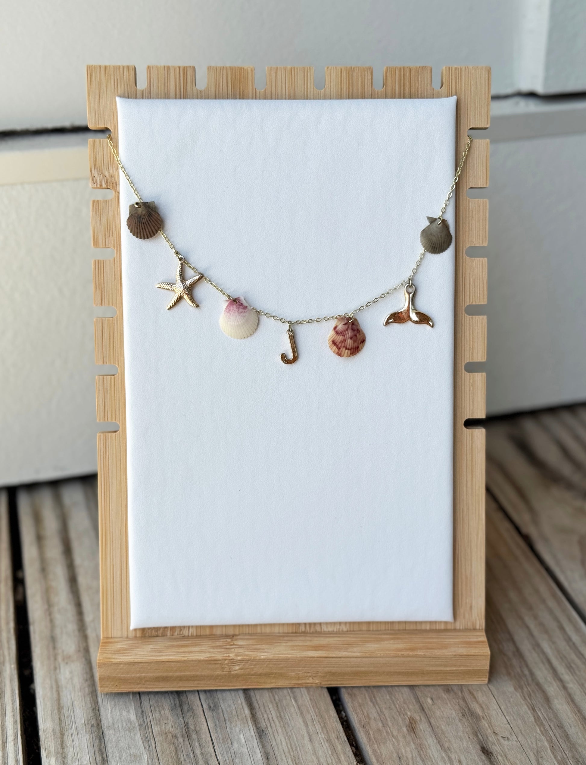 Gold Seashell Charm Necklace