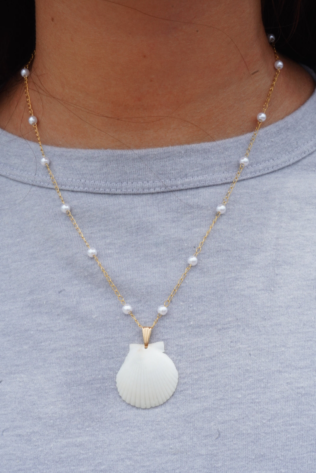 Pearl Seashell Necklace