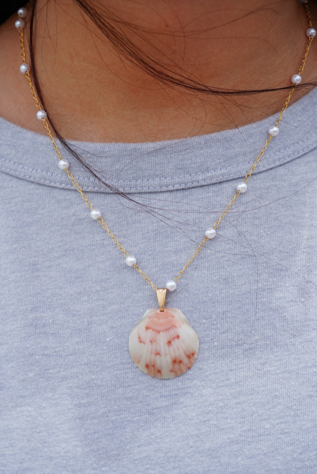 Pearl Seashell Necklace