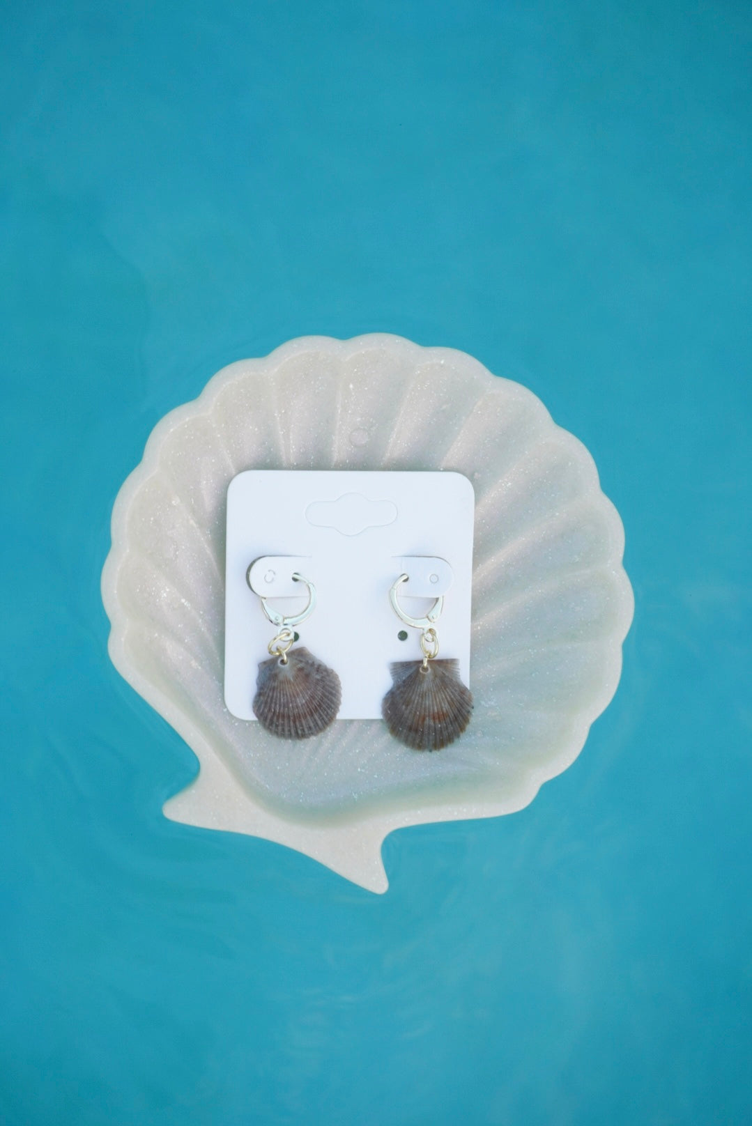 Gold Seashell Earrings